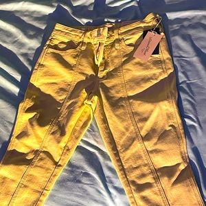 Long lime green/yellow pants